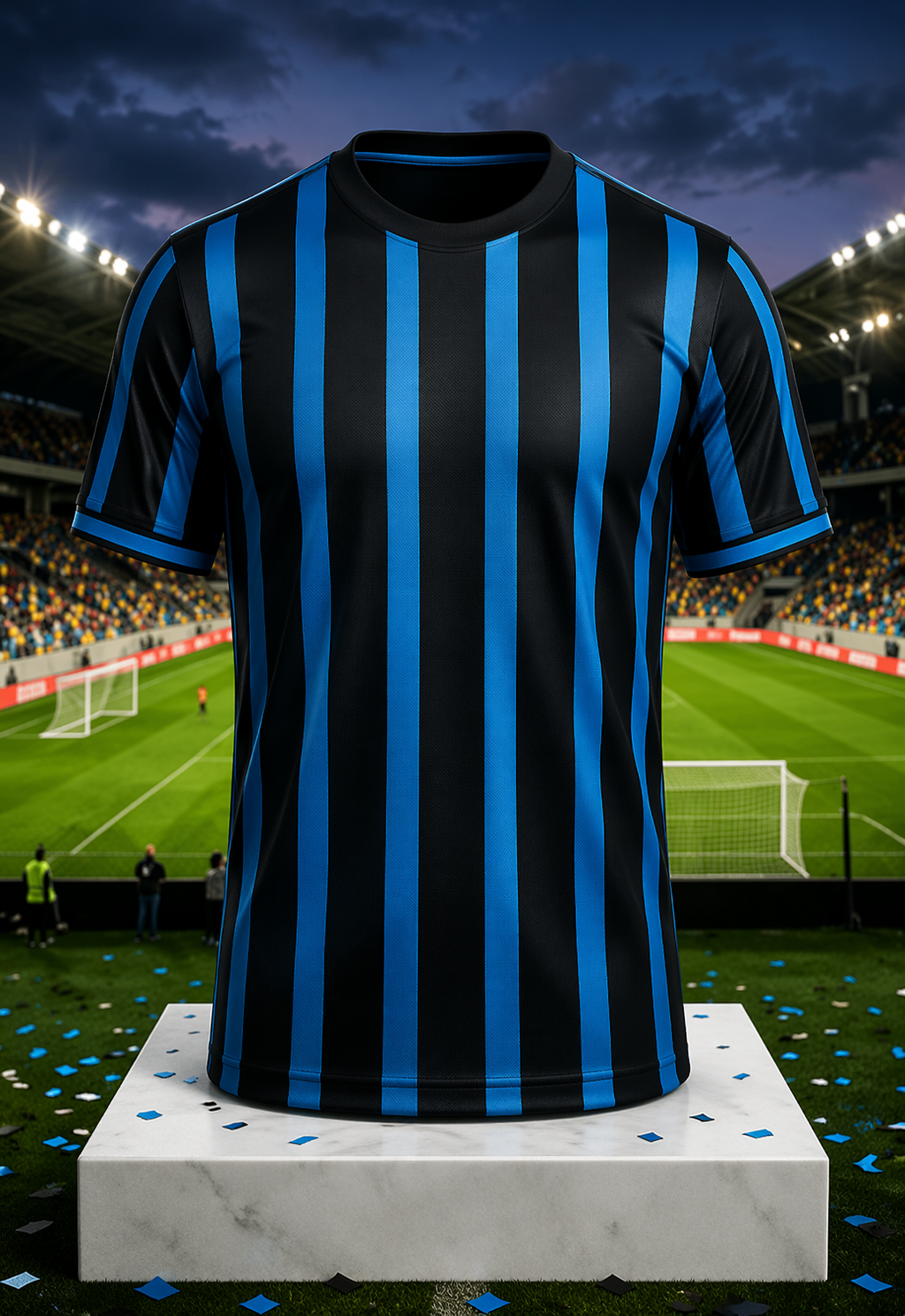 Argentina Football Fan Jersey -- Blue & White Stripe 3D Print | Men's & Women's