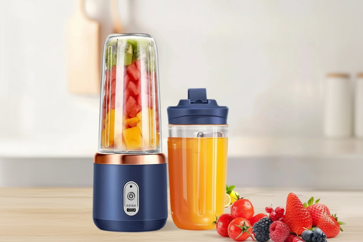 400ml Portable USB Blender - Mini Travel Juicer for Smoothies, Shakes and Fresh Juice - Rechargeable