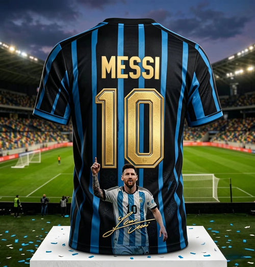 Argentina Football Fan Jersey -- Blue & White Stripe 3D Print | Men's & Women's