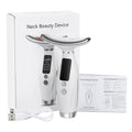 7-Color LED Face & Neck Beauty Wand -- Vibration Massage Device with Constant Warmth