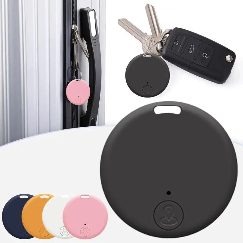 Bluetooth Key Finder & Smart Tracker | Mini GPS Locator Keychain for Keys, Wallet, Pets & Bags — 1.5 x 1.5 x 0.28 in (38 x 38 x 7mm)