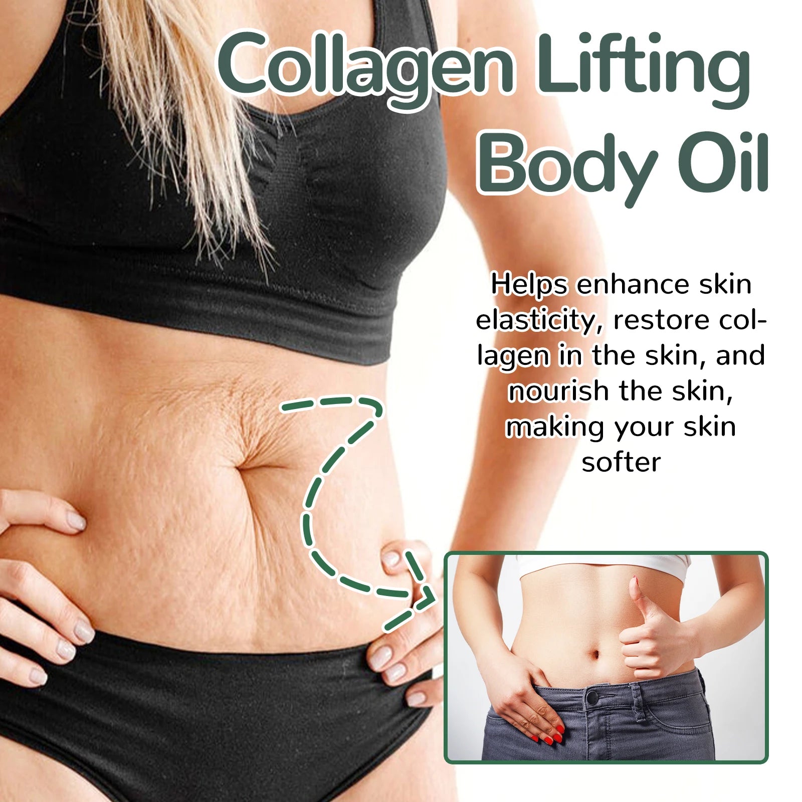 Collagen Body Oil | Deep Hydration & Skin Nourishing Glow Oil — 100ml/3.38 floz
