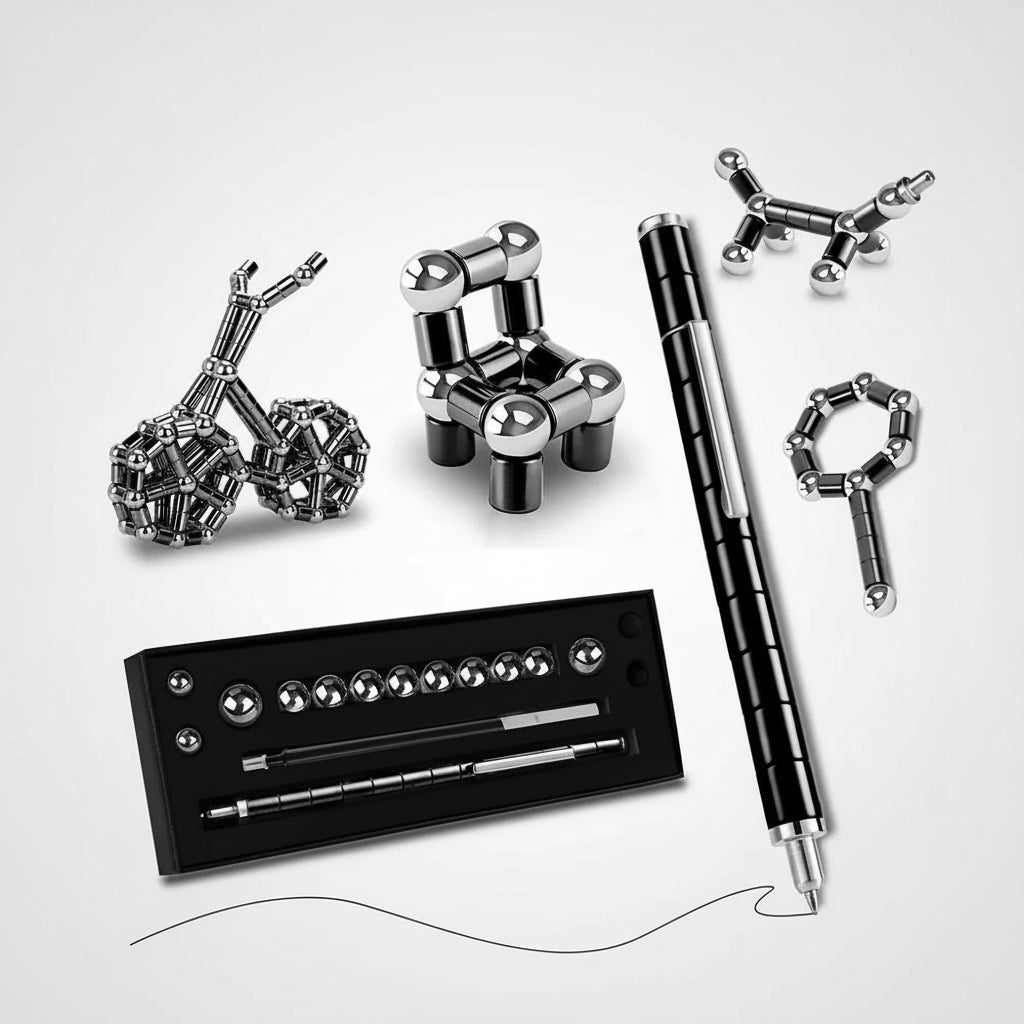 Decompression magnetic pen, fidgeting magnetic pen, multifunctional novel pen for relieving fidgety pressure, a gift for friends