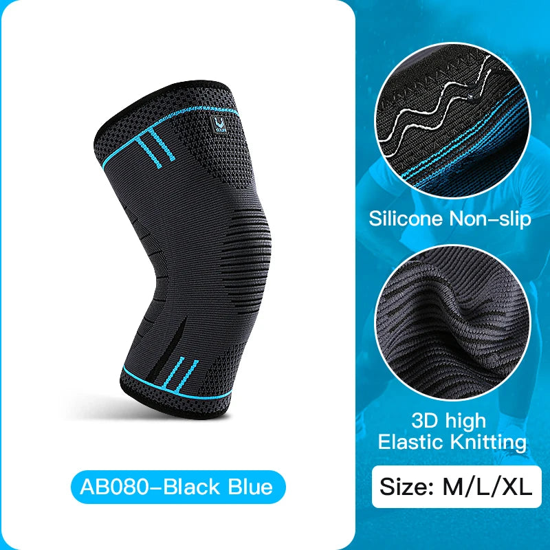 Compression Knee Sleeve -- Breathable Anti-Slip Support for Sports & Active Wear