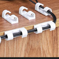 Self-Adhesive Cable Clips & Wire Holder | Cord Management Organizer for Desk, Home, Office & Car