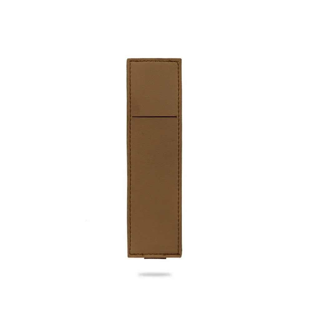 Slim PU Leather Pen Sleeve with Elastic Closure — Single & Wide