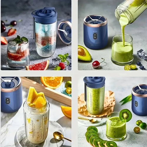 400ml Portable USB Blender - Mini Travel Juicer for Smoothies, Shakes and Fresh Juice - Rechargeable