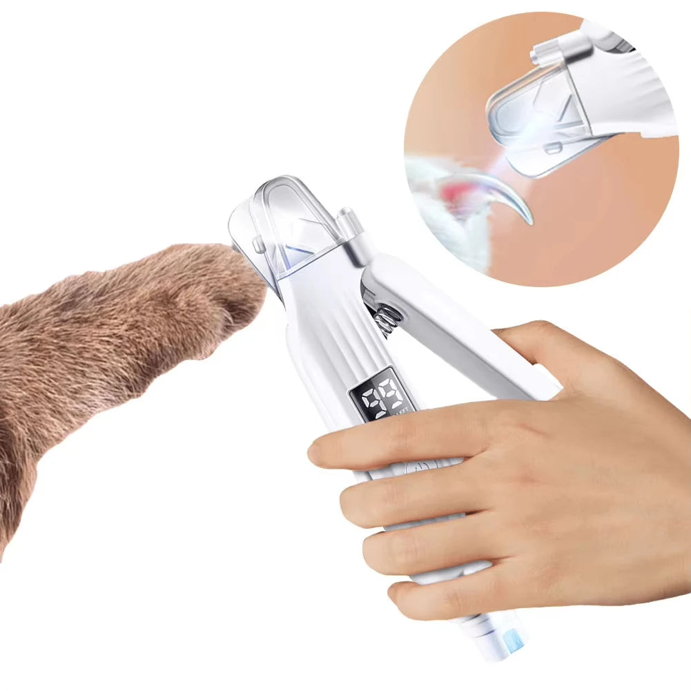 2-in-1 Electric Pet Nail Trimmer & Grinder with LED Lights (Dogs, Cats & Small Pets)