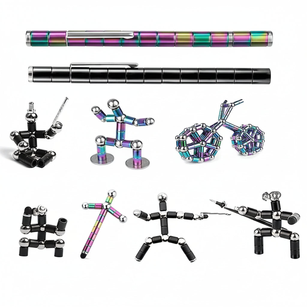 Decompression magnetic pen, fidgeting magnetic pen, multifunctional novel pen for relieving fidgety pressure, a gift for friends