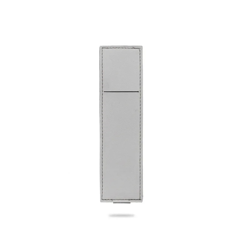 Slim PU Leather Pen Sleeve with Elastic Closure — Single & Wide