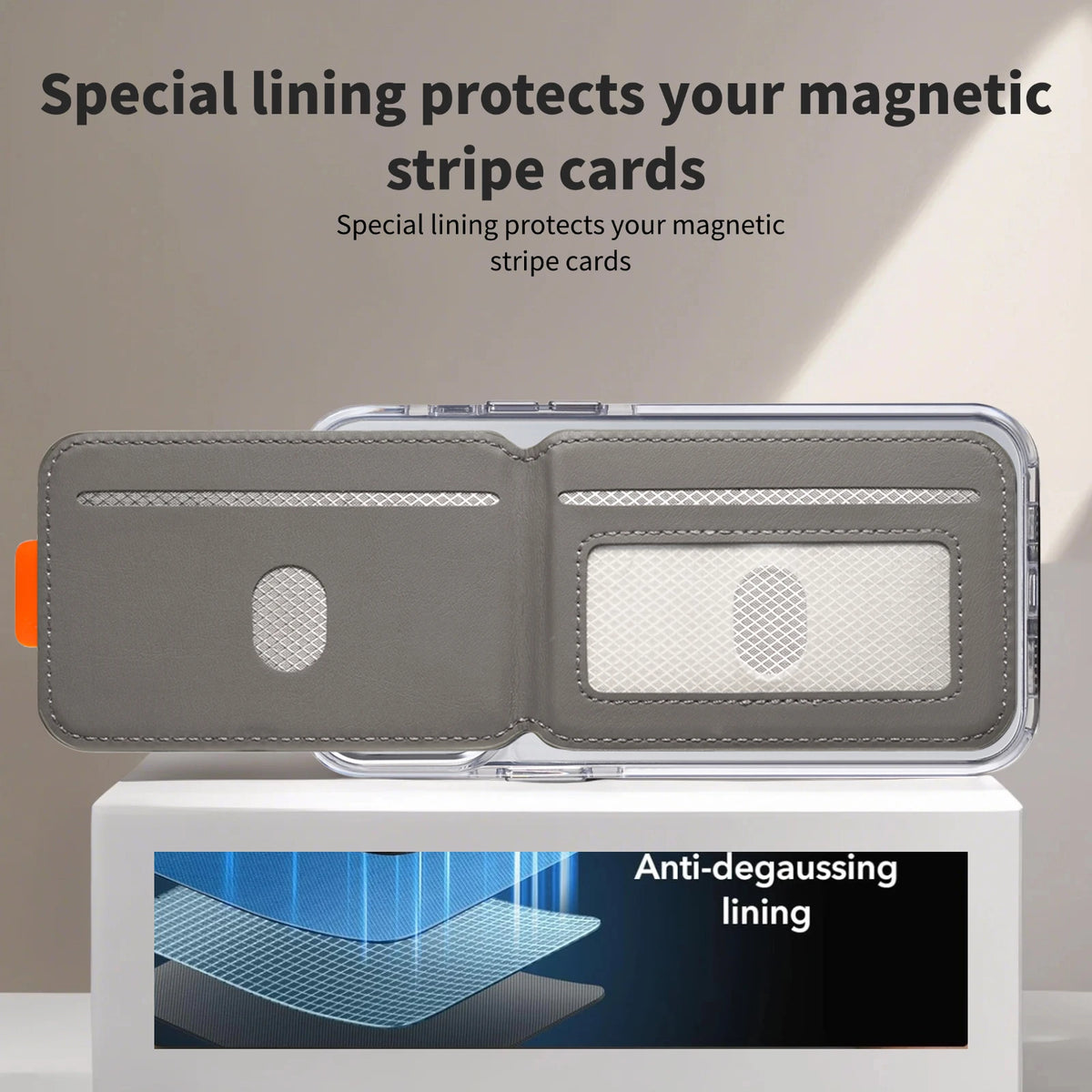 MagSafe Wallet for iPhone - RFID Blocking Card Holder with Kickstand - Compatible with iPhone 12 13 14 15 16 and 17 Series
