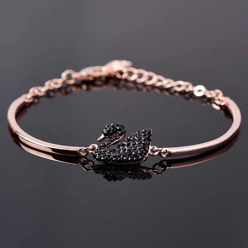 Zircon Charm Bracelet | Gold & Rose Gold