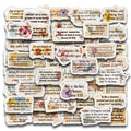 50-Pack Islamic Quran Verse Stickers | 4 Sheets of Scripture Quotes for Journaling, Scrapbooking & More