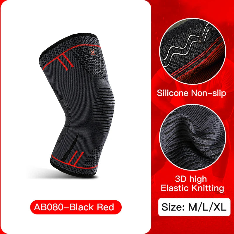Compression Knee Sleeve -- Breathable Anti-Slip Support for Sports & Active Wear