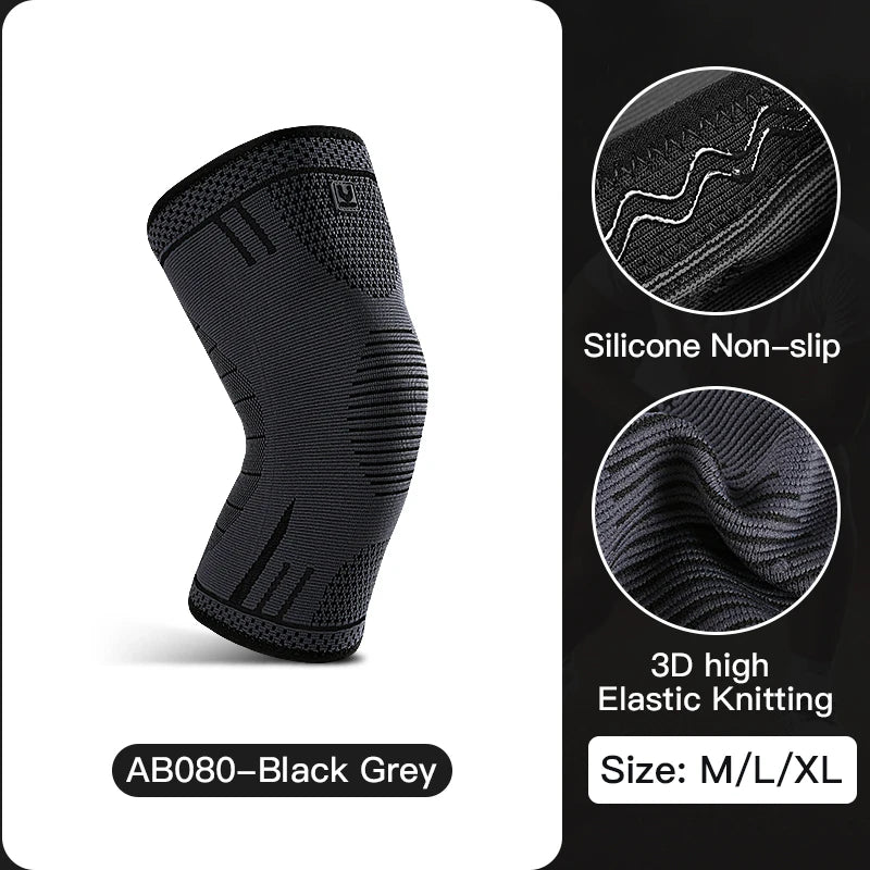 Compression Knee Sleeve -- Breathable Anti-Slip Support for Sports & Active Wear