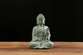 Mini Garden Buddha Stone Statue -- Buddhist Monk Sculpture | Home & Office Décor