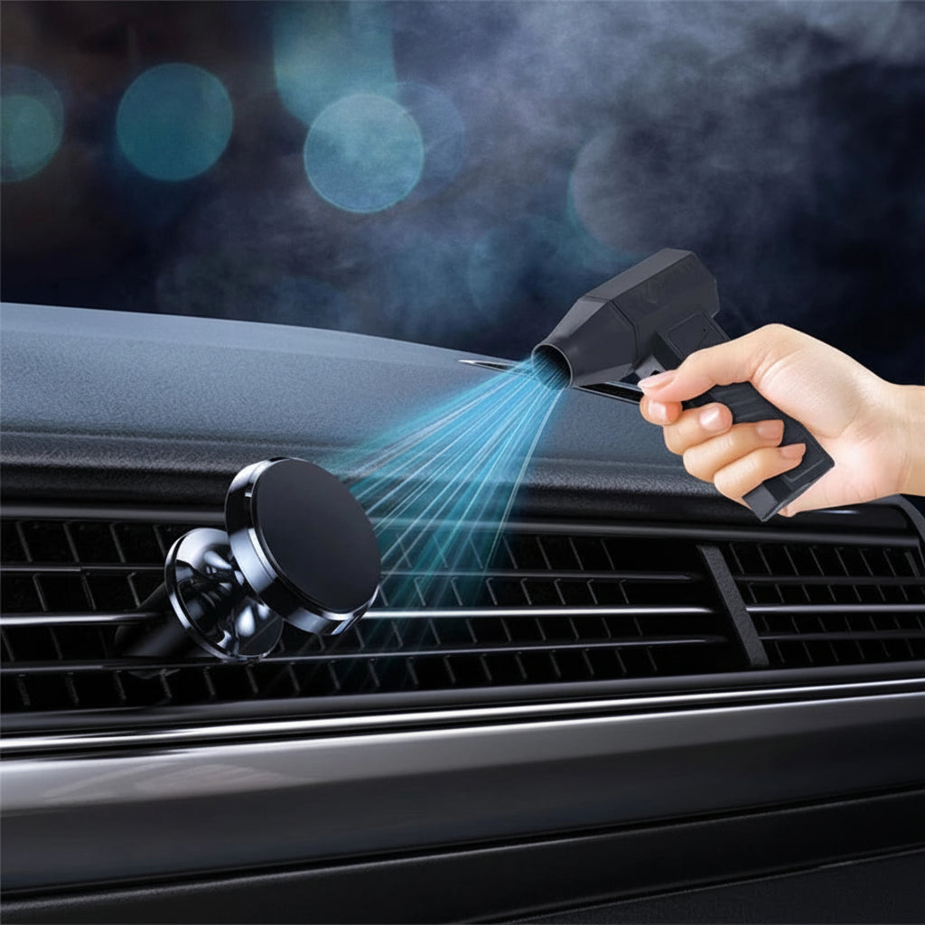 130,000 RPM Cordless Air Duster — Powerful Electric Blower for Car, Keyboard, Home & Pet Drying