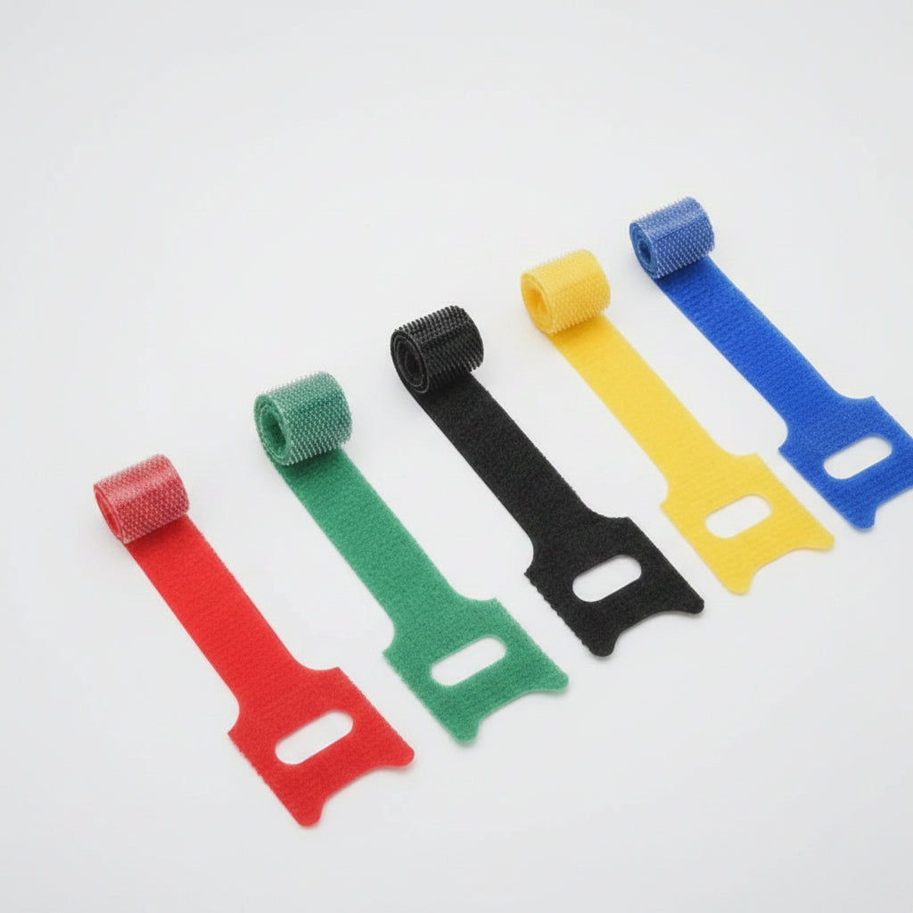 Nylon Cable Ties & Wire Organizer | Reusable Cable Winder Straps in 6 Colors