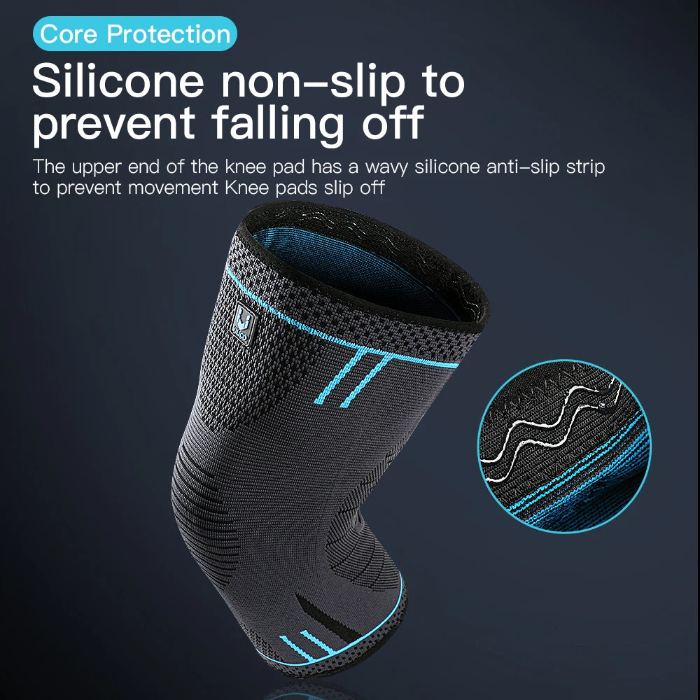 Compression Knee Sleeve -- Breathable Anti-Slip Support for Sports & Active Wear