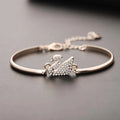 Zircon Charm Bracelet | Gold & Rose Gold