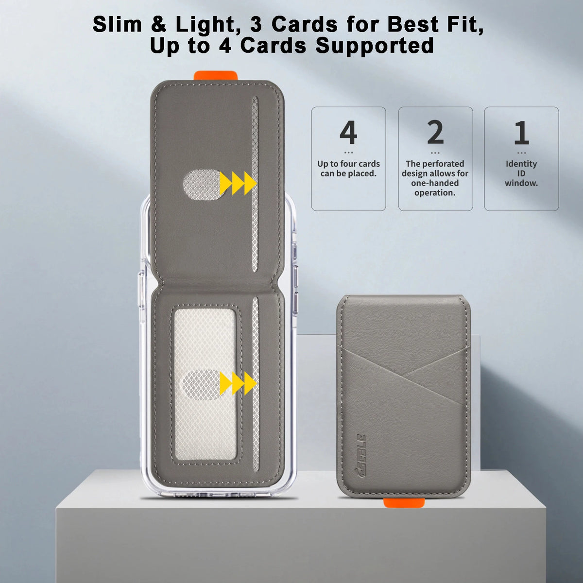 MagSafe Wallet for iPhone - RFID Blocking Card Holder with Kickstand - Compatible with iPhone 12 13 14 15 16 and 17 Series