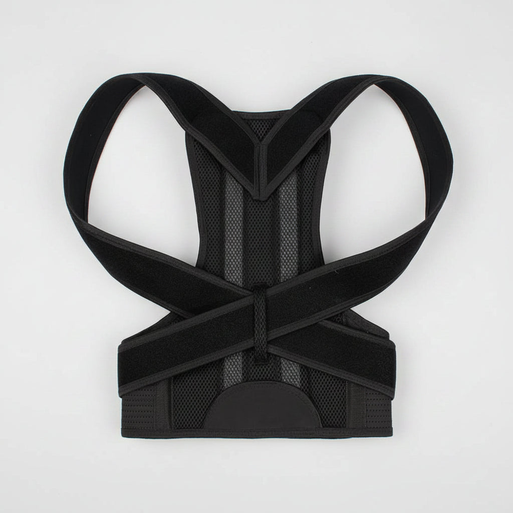 Back Brace Posture Corrector with Metal Support Bars | Adjustable for Men & Women