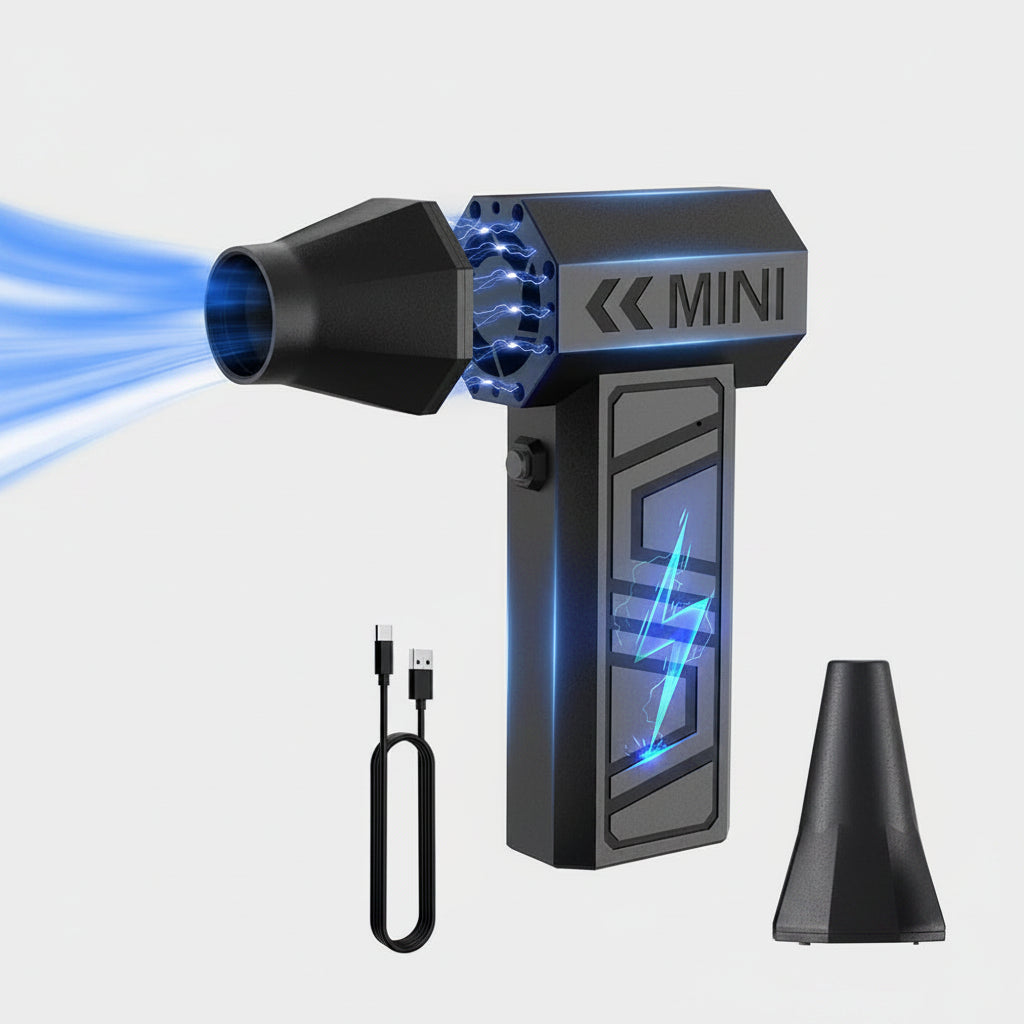 130,000 RPM Cordless Air Duster — Powerful Electric Blower for Car, Keyboard, Home & Pet Drying