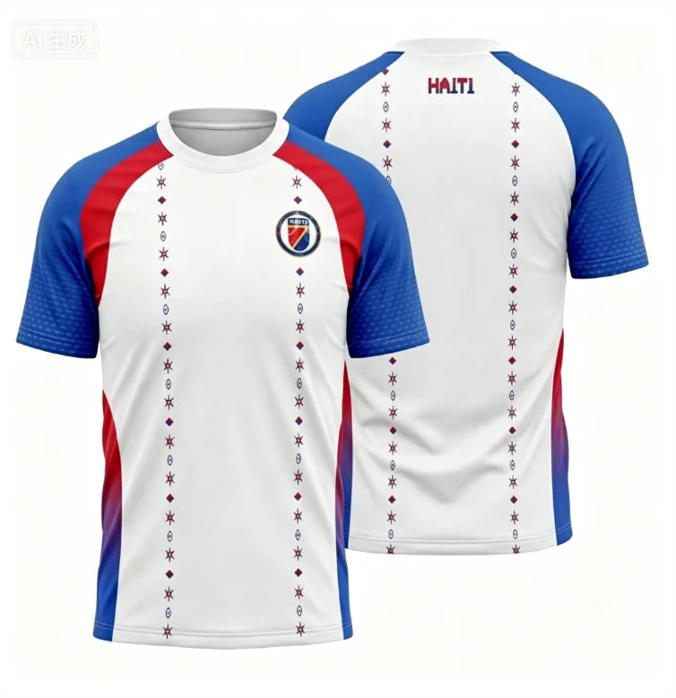 Haiti Football Fan Jersey -- 3D Print Training Top | Men's Streetwear