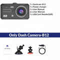 Dual Dashcam with Touch Screen, Night Vision & Rear Camera (FHD 1080P, 4" IPS)