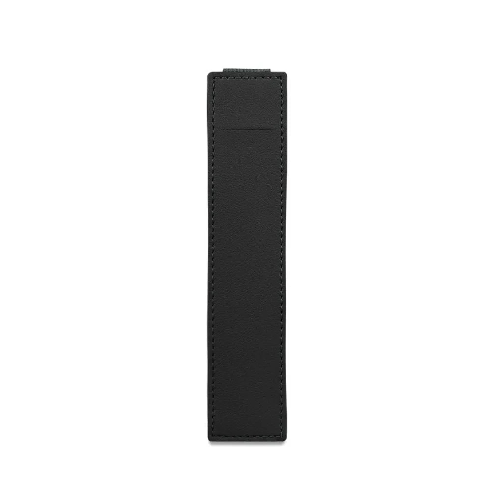 Slim PU Leather Pen Sleeve with Elastic Closure — Single & Wide
