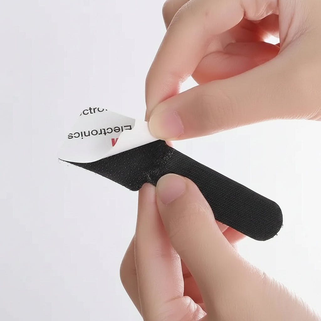 Reusable Cable Ties & Wire Organizer Straps | Self-Adhesive Cord Management for Desk & Home