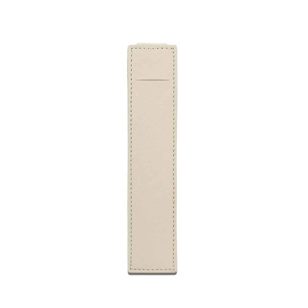 Slim PU Leather Pen Sleeve with Elastic Closure — Single & Wide