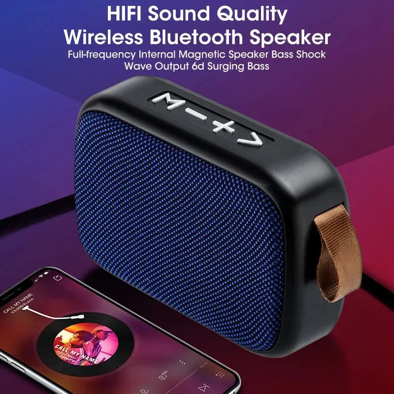 Portable Bluetooth Speaker with FM Radio, TF Card & USB Playback