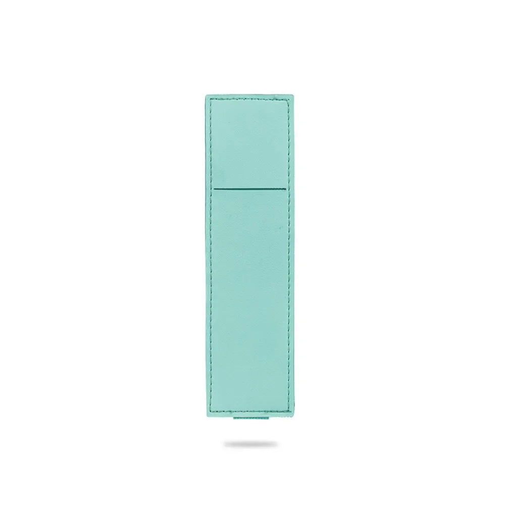 Slim PU Leather Pen Sleeve with Elastic Closure — Single & Wide