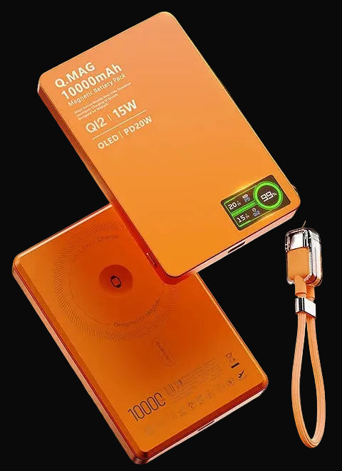 3-in-1 Magnetic Wireless Power Bank with LCD Display & Fast Charge (5000/10000mAh)