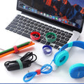Nylon Cable Ties & Wire Organizer | Reusable Cable Winder Straps in 6 Colors