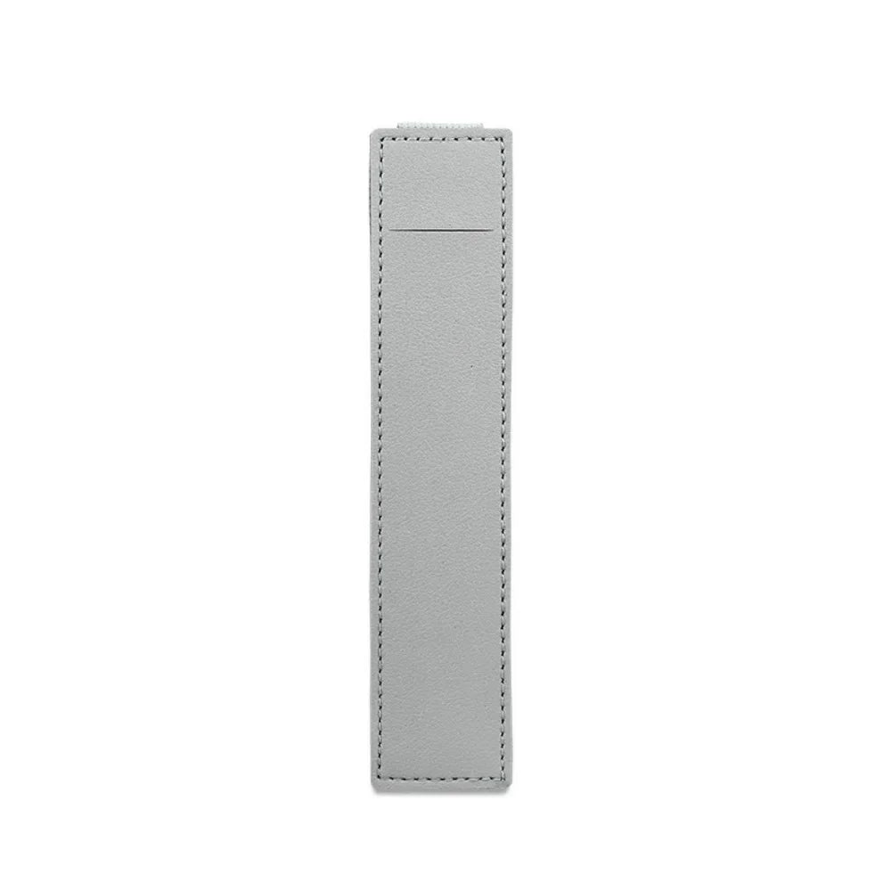 Slim PU Leather Pen Sleeve with Elastic Closure — Single & Wide
