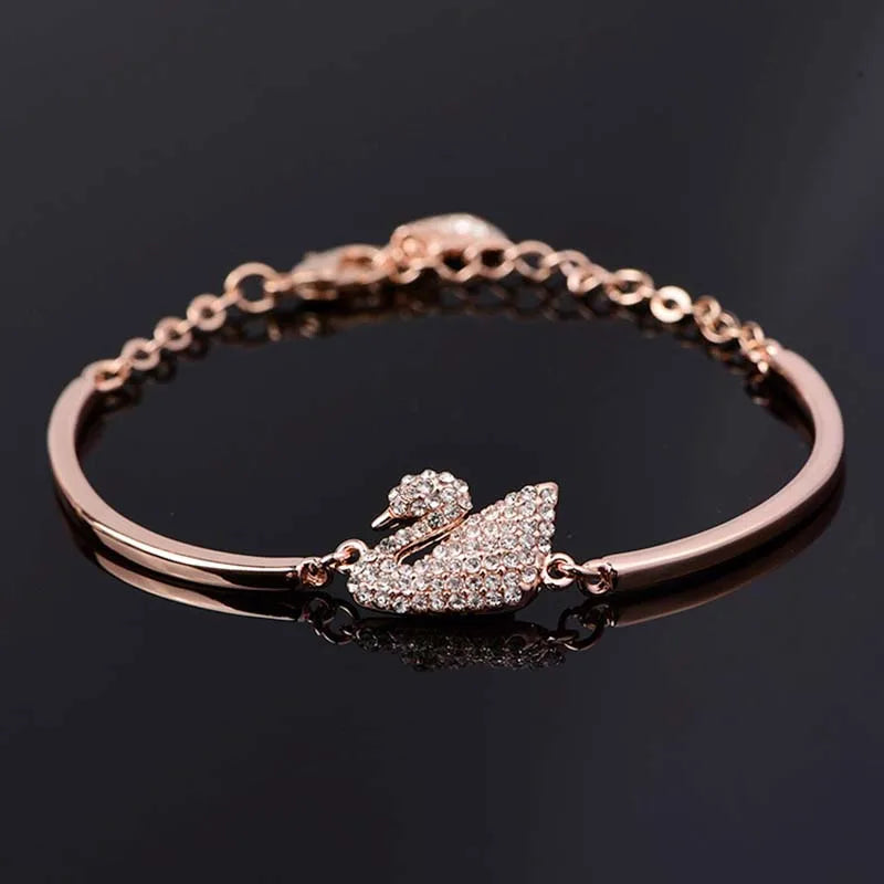 Zircon Charm Bracelet | Gold & Rose Gold